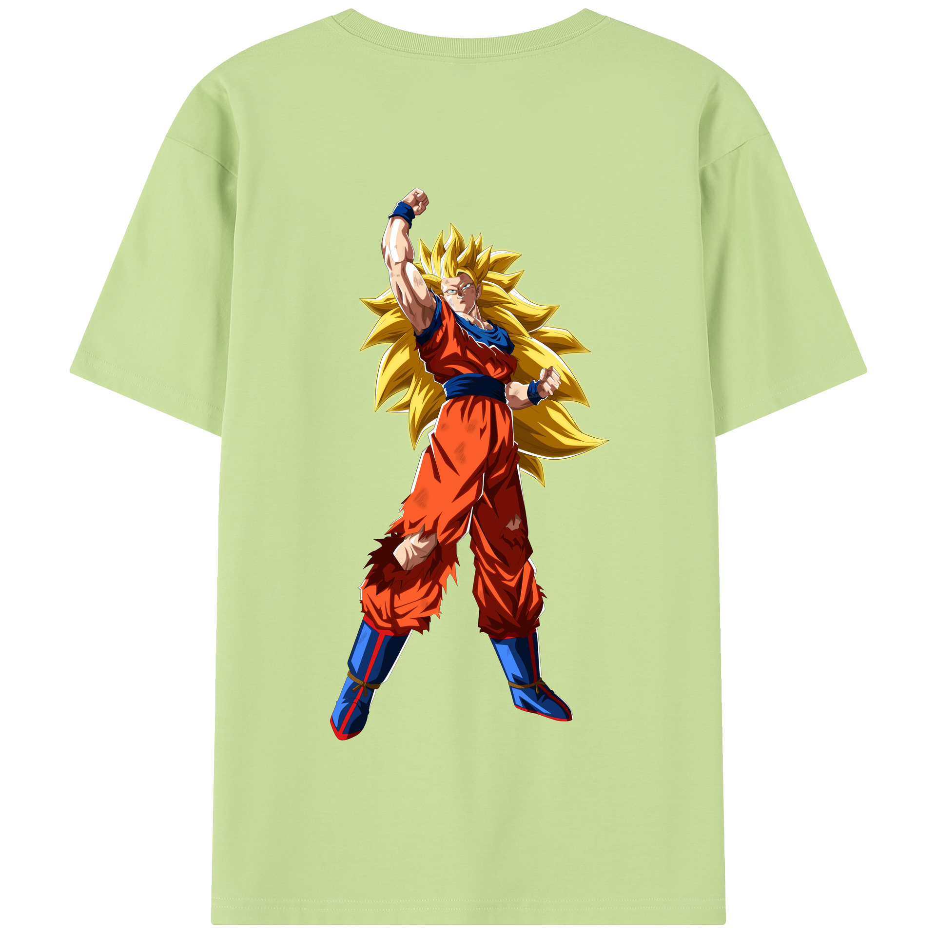 （画像用） ドラゴンボール 孫悟空（そん ごくう）Son Goku カカロット DRAGON BALL Kakarotto 綿100％半袖Tシャツ（背面プリント）